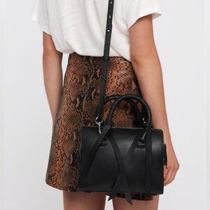 AllSaints Voltaire Leather Bowling Bag